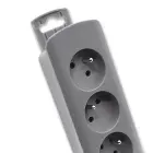 Qoltec Power strip | 5 sockets | 1.8m | Grey — Foto 8
