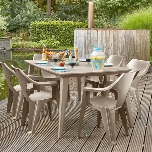 Dārza krēsls Dante Low Back bēšs Foto 2