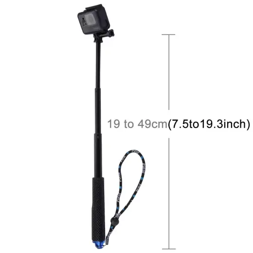 Puluz Selfie Stick for sports cameras PZ150 (black) Foto 5