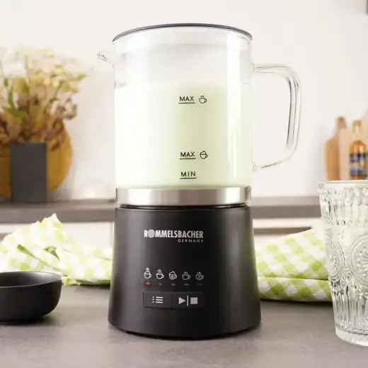 Rommelsbacher Milk Frother 500ml stainless steel black Schwarz MS 625 (MS 625) Foto 5