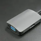 Qoltec Hub Adapter USB-C 3.1 2in1 | HDMI 4K | VGA Фото num