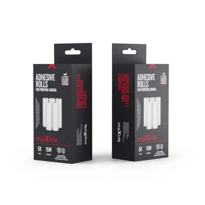 Maxlife adhesive roll set for printing camera