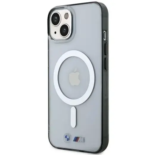 BMW BMHMP14SHCRS iPhone 14 6.1" case transparent hardcase Silver Ring MagSafe Foto 2