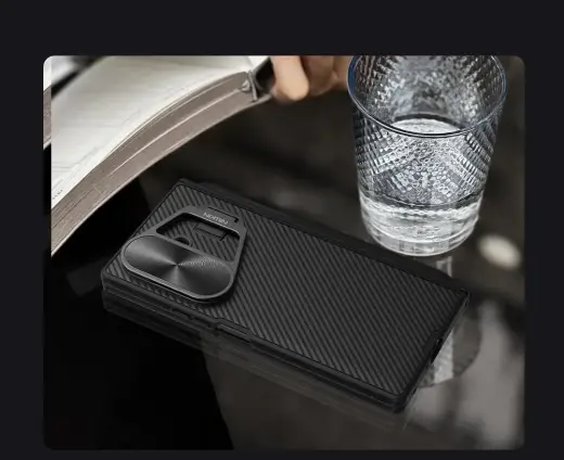 Nillkin CamShield Prop Magnetic Pen Slot Case for Samsung Galaxy Z Fold 7 Black Foto 10