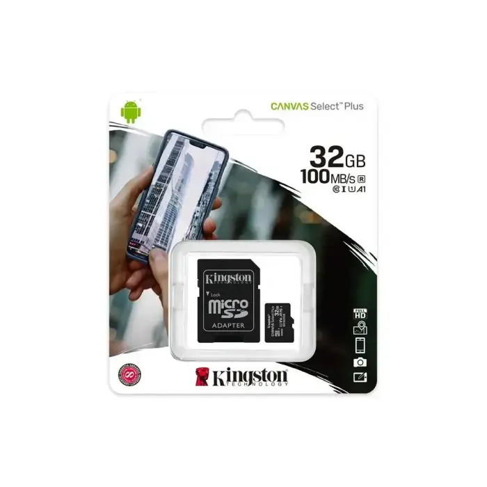 Kingston memory card 32GB microSDHC Canvas Select Plus cl. 10 UHS-I 100 MB/s + adapter Photo