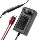 Qoltec Automatic charger for AGM GEL STD 6V 12V battery | 1.5A | Rectifier with LED indicator Photo