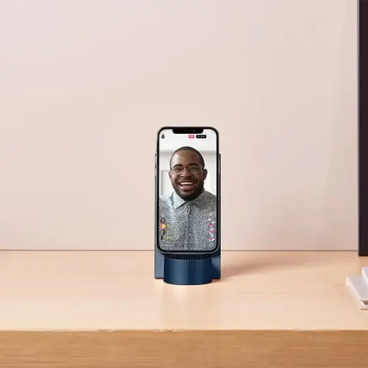 Lexon City Energy Pro 10W Wireless Charger with Bluetooth Speaker dark blue LD145DB Фото num