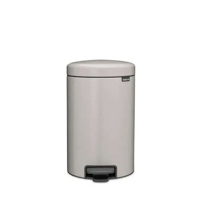 BRABANTIA atkritumu tvertne ar pedāli NewIcon, 12 l, Soft Grey