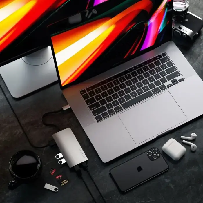 SATECHI adapter HUB 7in1 Type C ST-TCMA2S silver Фото num