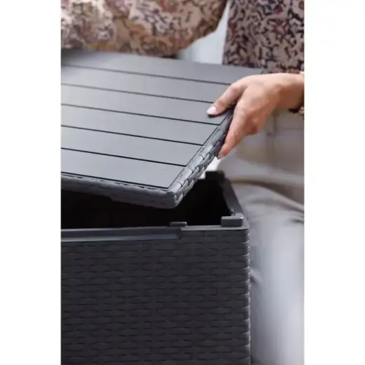 Dārza galdiņš/uzglabāšanas kaste Vigo pelēks Foto 7