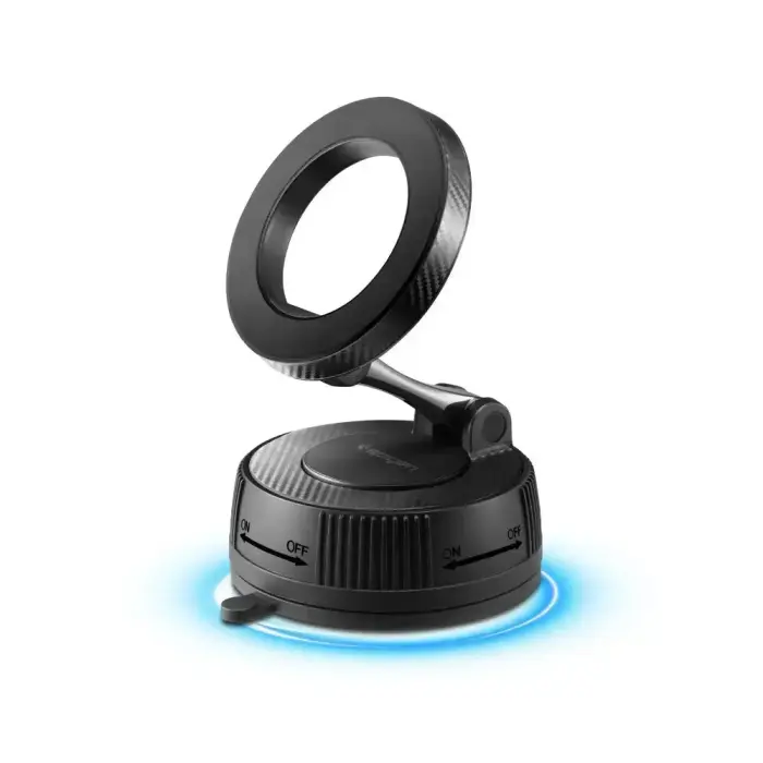 SPIGEN MFT36 VACUUMLOCK MAGNETIC MAGSAFE DASHBOARD CAR MOUNT BLACK Photo