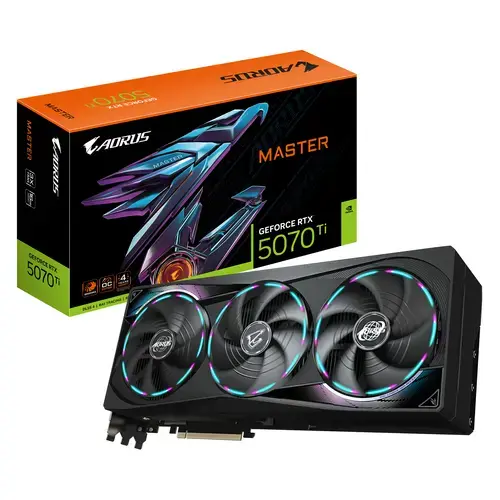 Gigabyte AORUS GeForce RTX 5070 Ti Master 16GB GDDR7 (GV-N507TAORUS M-16GD) Photo