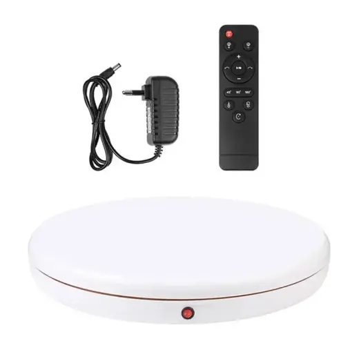 Rotating display stand Puluz 45 cm (white) Foto 3