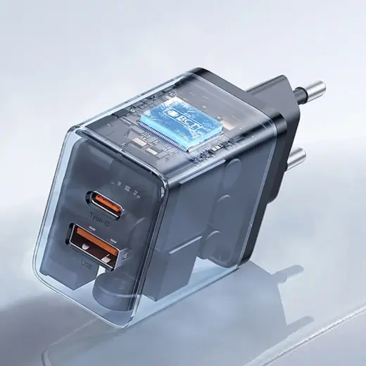 Baseus Cube Pro 30W USB-C USB-A Wall Charger - Black Foto 13