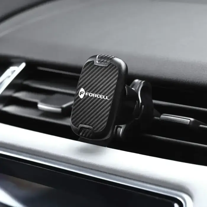 Magnetic car phone holder Forcell F-Grip Carbon H-CT325 air vent black Photo