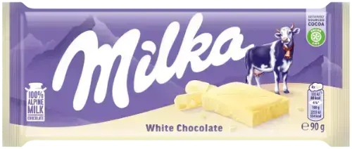 MILKA Baltā šokolāde 90 g