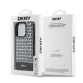 DKNY PU Leather Repeat Pattern Bottom Stripe MagSafe Case for iPhone 14 Pro Max Black — Foto 5