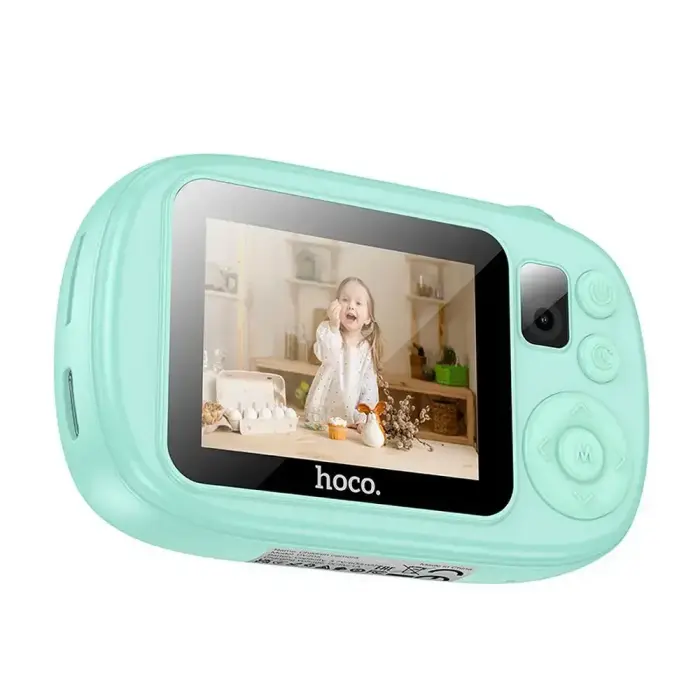 Digital kids camera with selfie function Hoco 1MP 2,0" HD Ready DV205 blue Foto 3
