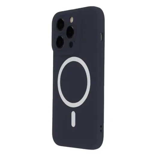 Silicon Soft maciņš ar MagSafe atbalstu telefonam iPhone 14 zils