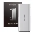 Romoss PPU20 ārējais akumulators (powerbank) | 20000 mAh | 130W | USB-C, USB-A | LED ekrāns | sudraba krāsā Foto 2
