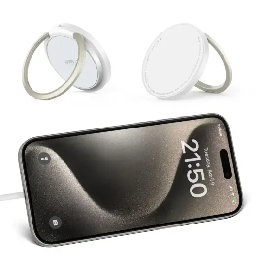 Tech-Protect QI15W-A33 inductive charger with MagSafe and stand with USB-A | USB-C cable - white Фото num