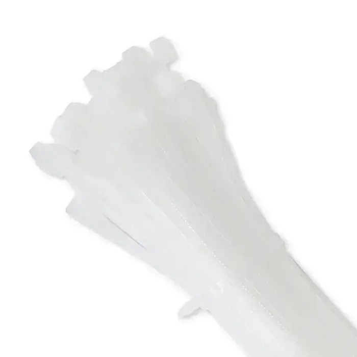 Qoltec Self-locking cable tie | 7.2*350mm | 50 pcs. | Nylon66 | UV | White Foto 4