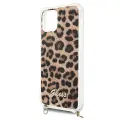 Guess Leopard telefona maciņš priekš iPhone 12 Pro Max zelta siksna Foto 6