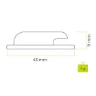 Mobile Origin Airtag Sticker Mount A2 - 2 pack, ruby red — Foto 3