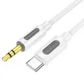 Borofone Cable AUX BL20 - jack 3,5mm to Type C - 1 metr white Foto 1