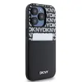 DKNY PU Leather Repeat Pattern Card Pocket Case for iPhone 15 Pro Black — Foto 3