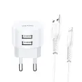 Зарядное устройство USAMS Charger | 10.5W | | USB-A, Lightning | с кабелем Lightning в комплекте | белое Фото num