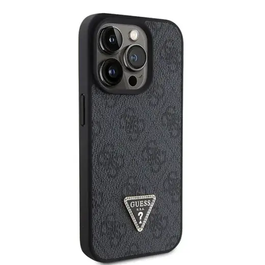 Guess GUHCP15LP4TDSCPK iPhone 15 Pro 6.1" black hardcase Crossbody 4G Metal Logo Foto 4