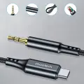Choetech AUX006 USB-C | mini jack 3.5mm cable 1 m - black Foto 3
