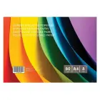 Krāsains papīrs, divpusējs, A4, 8 loksnes, 80gsm Foto 3