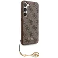 Guess 4G Charms Collection case for Samsung Galaxy A35 - brown Фото num