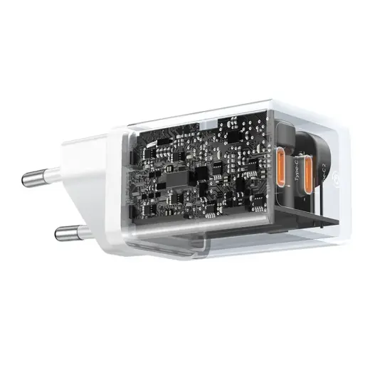 Baseus GaN5 Pro 40W 2xUSB-C Wall Charger - White Foto 6