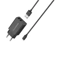 Riversong wall charger SafeKub D2 2x USB 12W black + cable USB - Lightning AD29 + CL85 Фото num