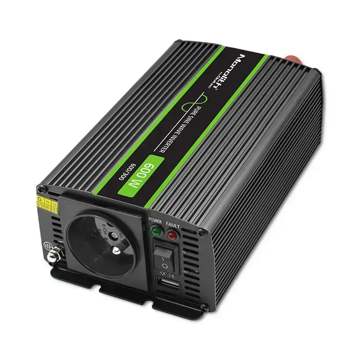 Qoltec Pure Sine Wave Inverter Monolith | 300W | 600W | 24V to 230V Foto 14