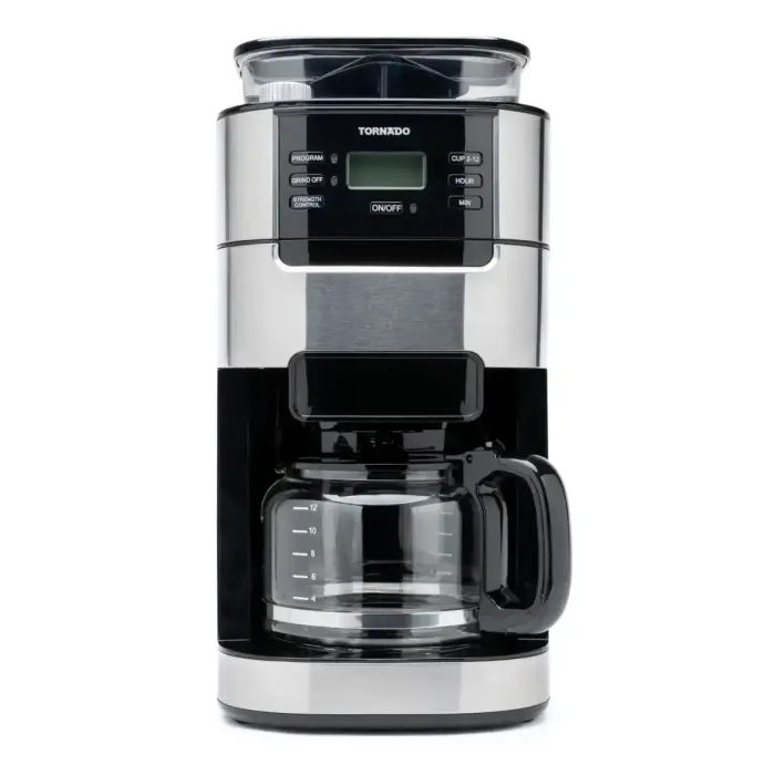 TORNADO TCM1025A-GS | Grind & Brew Coffee Machine
