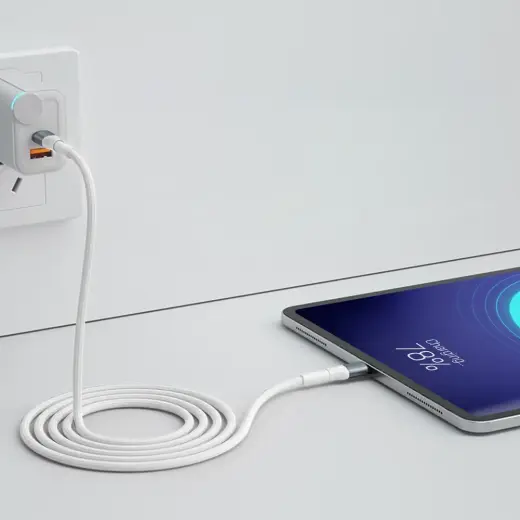 3mk Hyper Cable 3mk Hyper Cable N-SERIES USB-C | USB-C 1m 20V|3A 60W | white Foto 3
