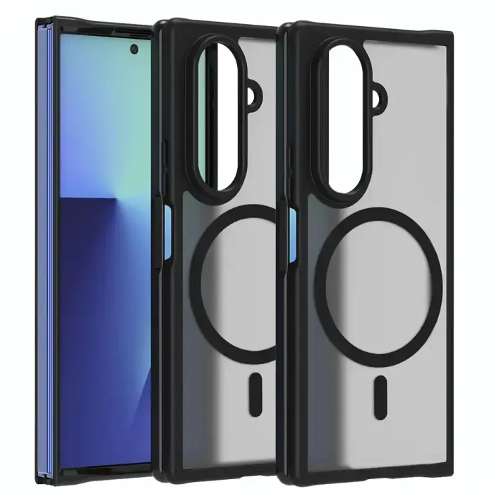 Full Matte чехол с поддержкой MagSafe для телефона Samsung Galaxy Z Fold 8 (F971) чёрный