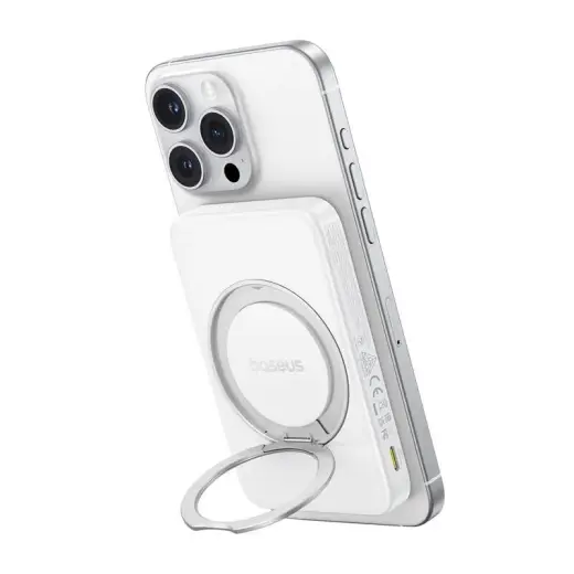 Baseus magnetic powerbank with stand PicoGo Qi2 5000mAh 20W Foto 3