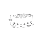 Garden table/storage box Scandi Storage Table grey — Photo 4