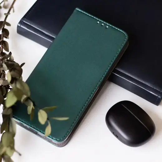 Smart Magnetic case for Samsung Galaxy M35 5G dark green Фото num