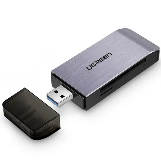Ugreen USB 3.0 SD | micro SD karšu lasītājs pelēks (50541) Foto 3