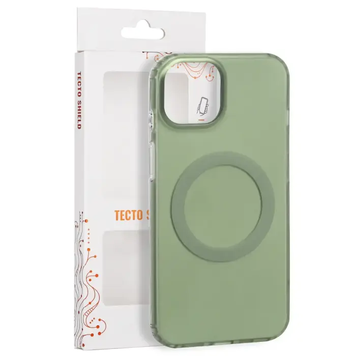 Tecto Shield Mistiq Mag case for iPhone 13 / 14 6,1" olive