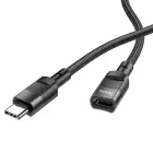 HOCO U107 адаптер USB-C на USB-C | чёрный — Фото 4