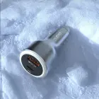 Dudao R4Ultra 120W Power Delivery Quick Charge LED Car Charger USB-A USB-C - Gray Foto 5