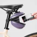 Rockbros Rigid Hard Shell Compact Saddle Bag 0.4l - Purple Photo