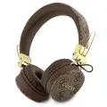 Guess słuchawki nauszne Bluetooth GUBH704GEMW brązowy|brown 4G Metal Logo Фото num
